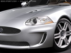 Jaguar XKR 2010 Sports Car 3D Model