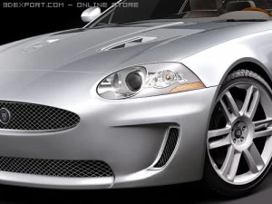 Jaguar XKR 2010 Sports Car 3D Model