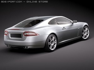 Jaguar XKR 2010 Sports Car 3D Model