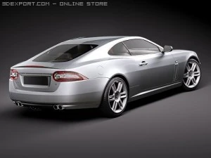 Jaguar XKR 2010 Sports Car 3D Model