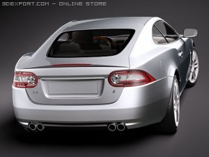 Jaguar XKR 2010 Sports Car 3D Model