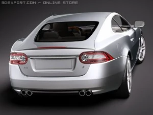 Jaguar XKR 2010 Sports Car 3D Model