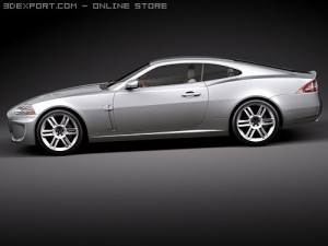 Jaguar XKR 2010 Sports Car 3D Model