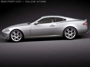 Jaguar XKR 2010 Sports Car 3D Model
