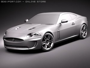 Jaguar XKR 2010 Sports Car 3D Model