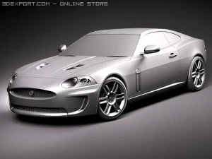 Jaguar XKR 2010 Sports Car 3D Model