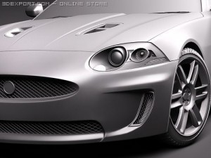 Jaguar XKR 2010 Sports Car 3D Model