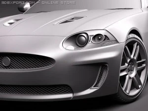 Jaguar XKR 2010 Sports Car 3D Model