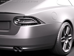 Jaguar XKR 2010 Sports Car 3D Model