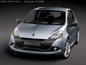 Renault Clio RS 2010 3D Model