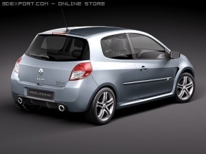 Renault Clio RS 2010 3D मॉडल