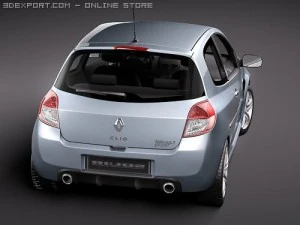 Renault Clio RS 2010 3D Model