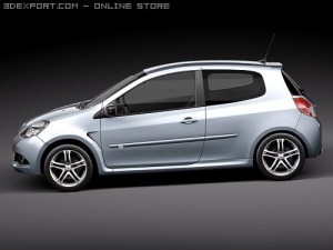 Renault Clio RS 2010 3D मॉडल