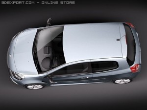 Renault Clio RS 2010 3D मॉडल
