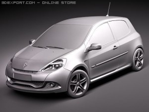 Renault Clio RS 2010 3D मॉडल