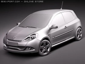 Renault Clio RS 2010 3D Model