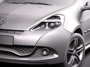 Renault Clio RS 2010 3D मॉडल