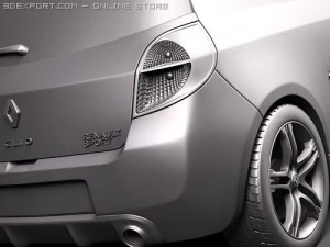 Renault Clio RS 2010 3D Model