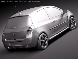Renault Clio RS 2010 3D मॉडल