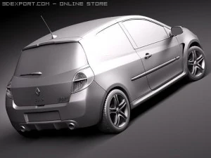 Renault Clio RS 2010 3D Model