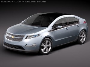 Chevrolet Volt Electric Car 3D Model