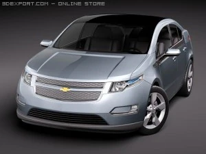 Chevrolet Volt Electric Car 3D Model