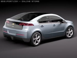 Chevrolet Volt Electric Car 3D Model
