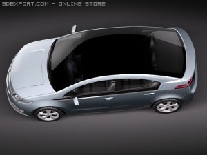Chevrolet Volt Electric Car Modèle 3D