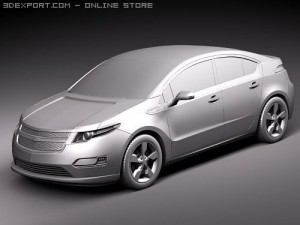 Chevrolet Volt Electric Car Modèle 3D