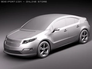 Chevrolet Volt Electric Car 3D Model