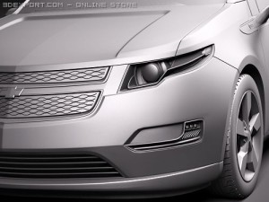 Chevrolet Volt Electric Car Modèle 3D
