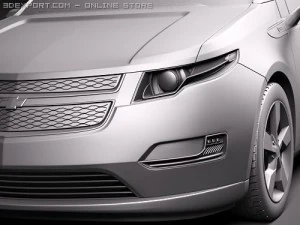 Chevrolet Volt Electric Car 3D Model