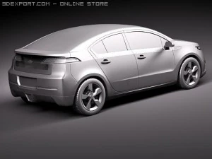Chevrolet Volt Electric Car 3D Model