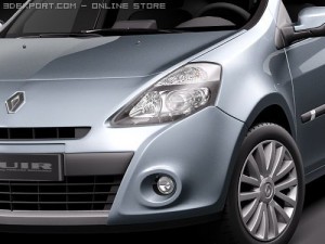Renault Clio 5-door 2009 3D मॉडल