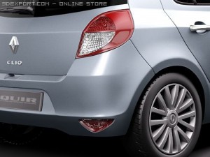 Renault Clio 5-door 2009 3D मॉडल