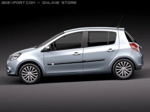 Renault Clio 5-door 2009 3D Model