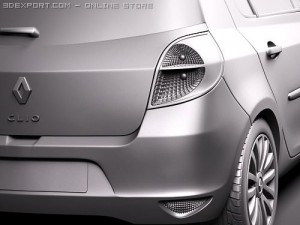 Renault Clio 5-door 2009 3D मॉडल