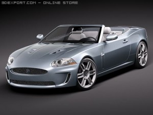 Jaguar XKR 2010 Convertible 3D Model