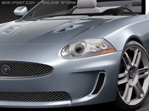 Jaguar XKR 2010 Convertible Model 3D
