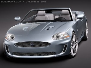 Jaguar XKR 2010 Convertible Model 3D