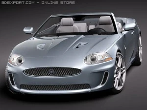 Jaguar XKR 2010 Convertible 3D Model