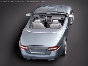 Jaguar XKR 2010 Convertible Model 3D