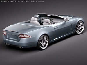 Jaguar XKR 2010 Convertible Model 3D