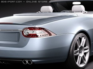 Jaguar XKR 2010 Convertible Model 3D