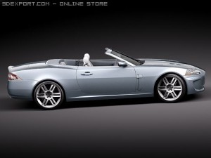 Jaguar XKR 2010 Convertible Model 3D