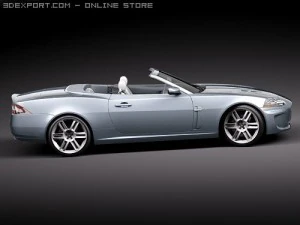 Jaguar XKR 2010 Convertible 3D Model