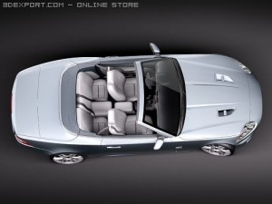 Jaguar XKR 2010 Convertible Model 3D
