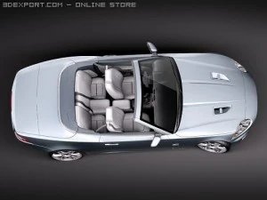Jaguar XKR 2010 Convertible 3D Model