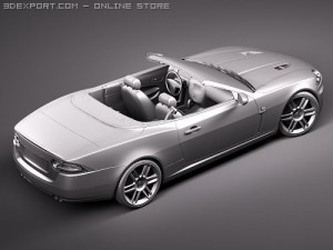Jaguar XKR 2010 Convertible Model 3D