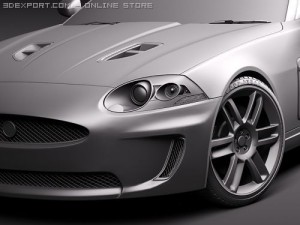 Jaguar XKR 2010 Convertible Model 3D